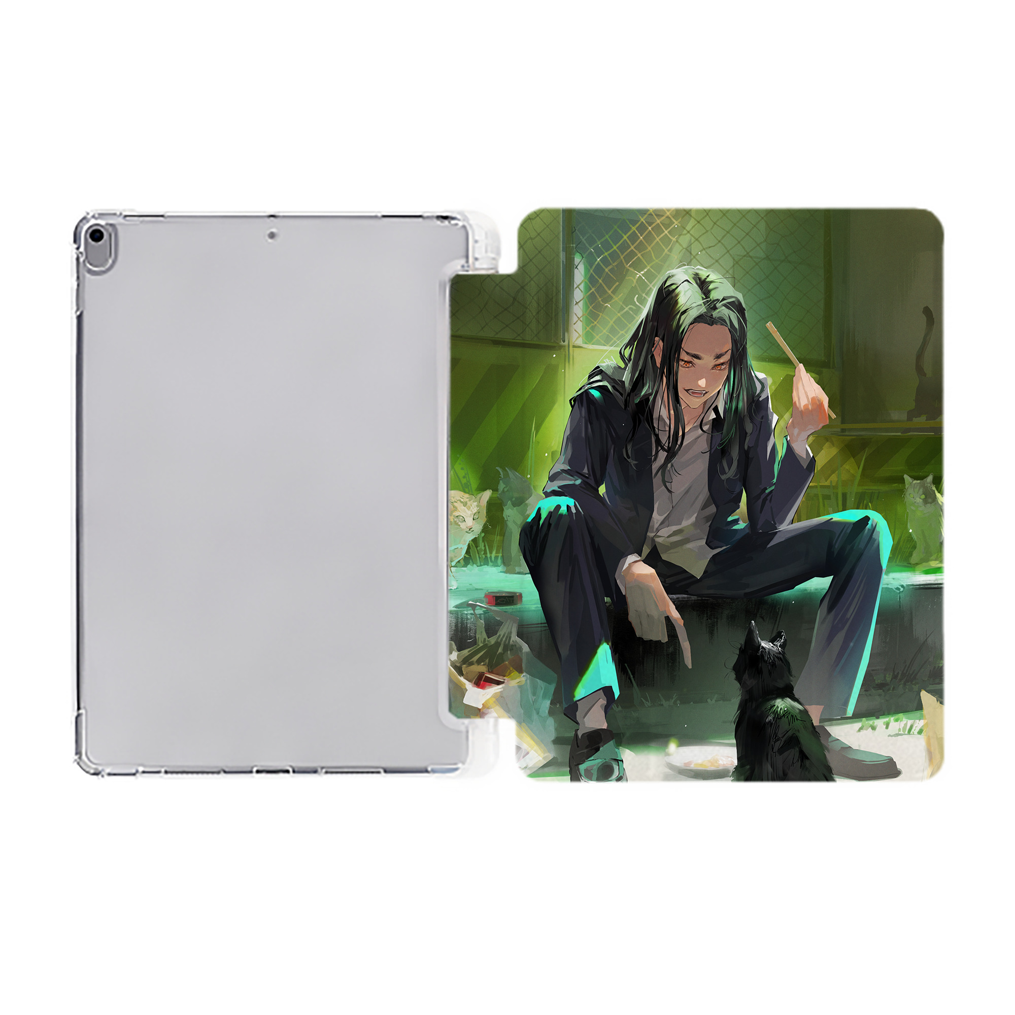 （画像用） 東京リベンジャーズ Tokyo Revengers IPad ケース ペン収納付き 三つ折りスタンド PUレザー×シリコン 対応機種9.5/10.5/10.9インチ